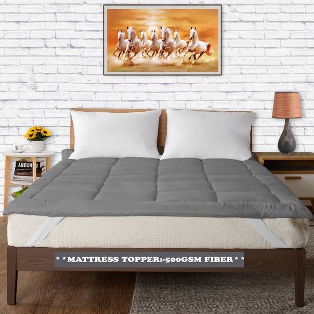 rakhi home décor Mattress Topper Single Size Breathable, Stretchable, Waterproof Mattress Cover