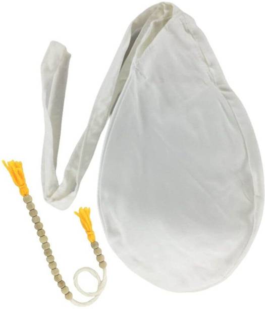 Firmus Sakshi Mala with White Jaap mala bag for Chanting Combo (Pack of 2) Deity Ornament