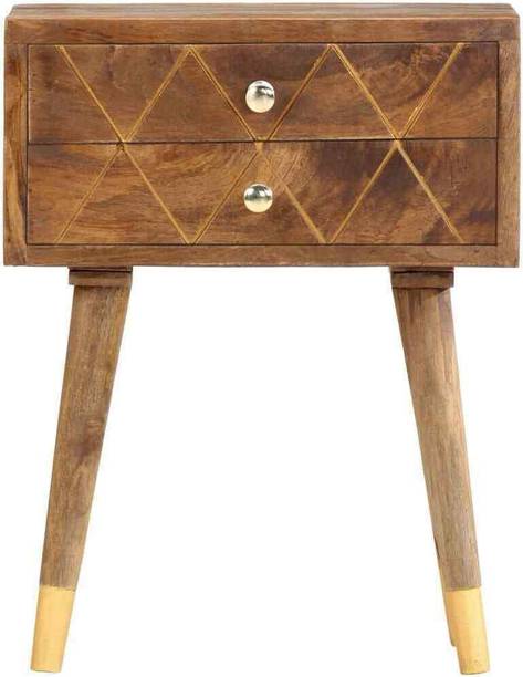 SMAART CRAAFTS Solid Wood Bedside Table