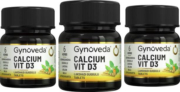 Gynoveda Calcium Vitamin D3 with Magnesium. Build Muscle, Bone, Joint, Period Health.