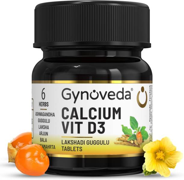 Gynoveda Calcium Vitamin D3 with Magnesium. Build Muscle, Bone, Joint, Period Health.