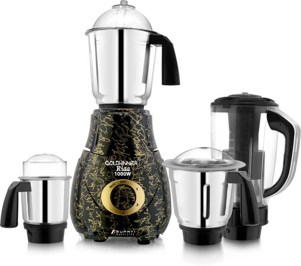 Goldwinner GLD RIAA 1000W 4JR GOLD BLK 1000 W Mixer Grinder
