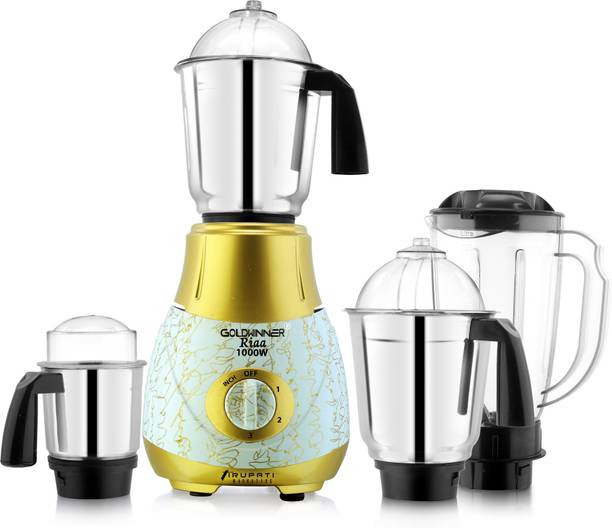 Goldwinner GLD RIAA 1000W 4J GOLD WHT 1000 W Mixer Grinder