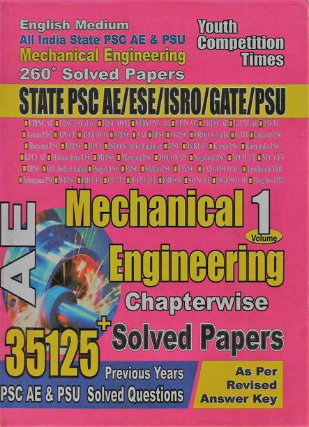 Mechanical Engineering Chapterwise 35125+ Solved Papers Vol-1 English Medium Youth Competition Times Publications Pvt. Ltd