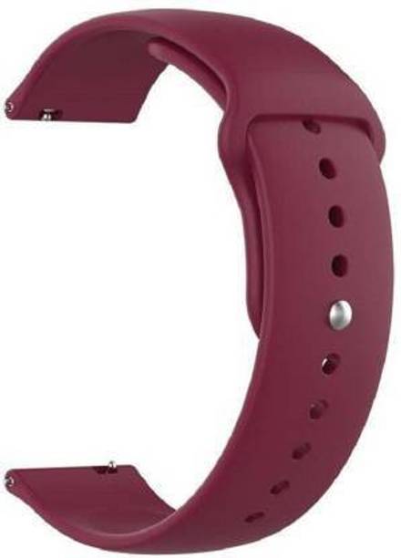 WEI INTERNATIONAL Silicon Band Sam 22mm Wine 22 mm Silicone Watch Strap Smart Watch Strap