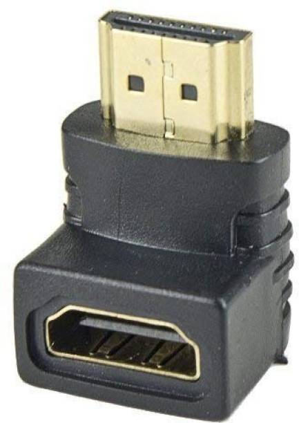 PremiumAV  TV-out Cable HDMI Male to HDMI Female 90 Degree Adapter (Black)
