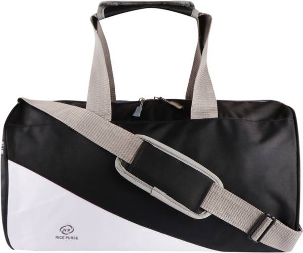 10 L Gym Duffel Bag - Gymbagblackwhite - Black, White