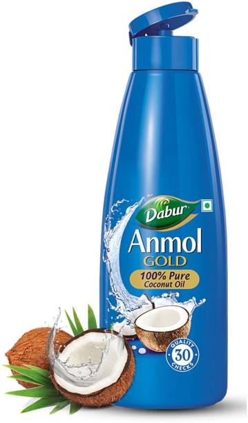 Dabur Anmol Gold 100% Pure Coconut Oil | Nariyal Tel | Natural | Multipurpose Hair Oil