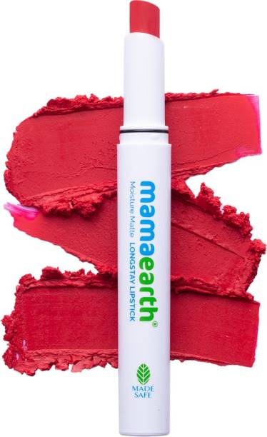 MamaEarth Moisture Matte Longstay Lipstick for 12 Hour Long Stay- Raspberry Scarlet