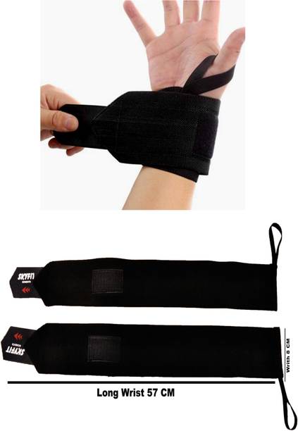 SKYFIT BLACK__ WRISTBAND Gym & Fitness Gloves