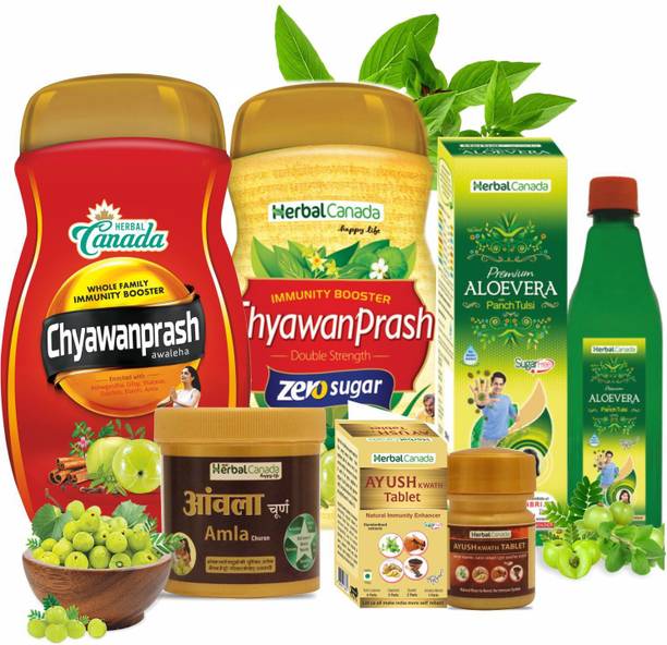 Herbal Canada Immunity Booster kit with Chyawanprash 5 Combo kit