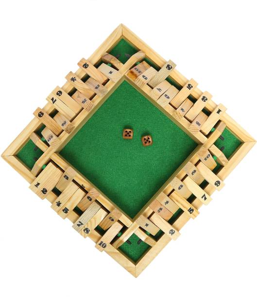 Clapjoy Shut The Box Wooden Board Game for Kids and Adults Educational Board Games Board Game