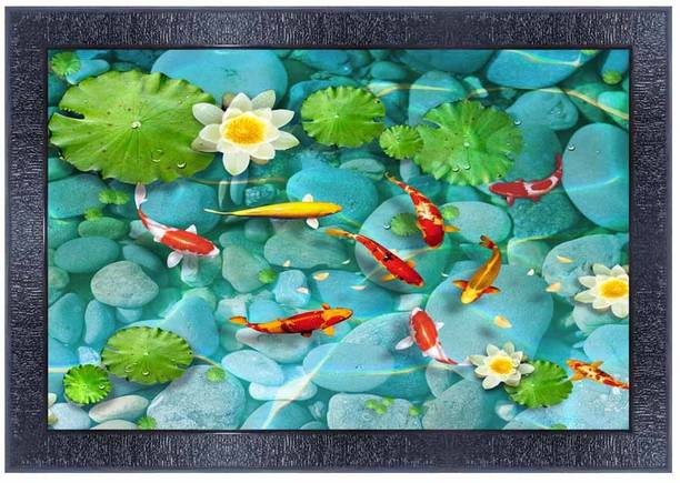 PnF Poster And Frame Fish Wall Painting | Home Decoration | Best Gifting Option डिजिटल रीप्रिंट 11 inch x 14 inch पेंटिंग