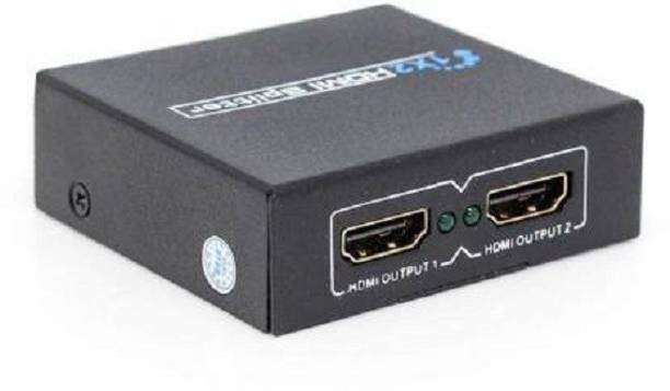 SINGING NOISE 1x2 HDMI Splitter 2 Ports, HDMI Splitter 1 in 2 Out, Supports 3D 4K x 2K Media Streaming Device
