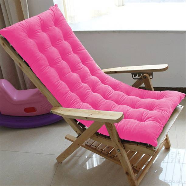 rakhi home décor Chair Cushion Polyester Fibre Solid Chair Pad Pack of 1