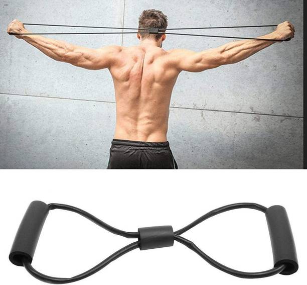 Pheonix Chest Expander Rope 8 Word Resistance Exercise Elastic Band Resistance Tube