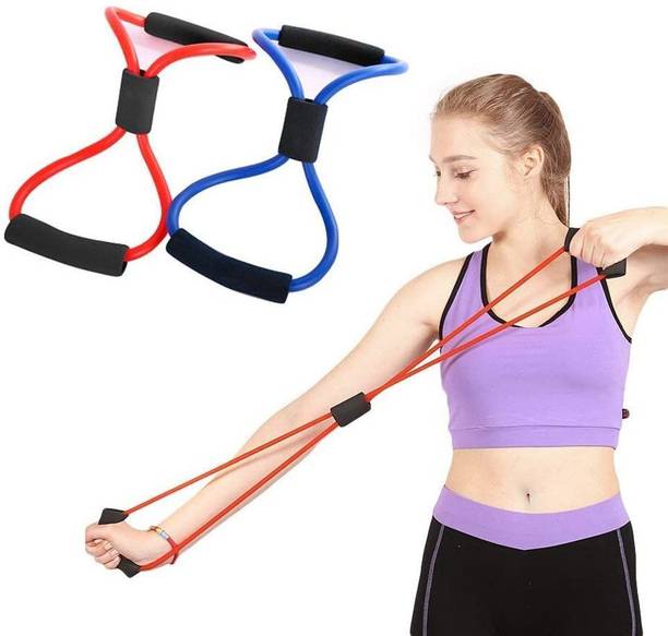 Pheonix Exercise Band 8 Shape Resistance Bands 2pcs Rope Tube Workout Fashion Body Resistance Tube
