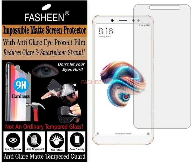 Fasheen Tempered Glass Guard for REDMI NOTE 5 PRO (Matte Finish)