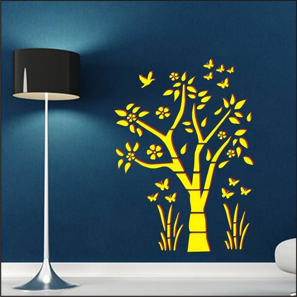 Decowall "Sitting Bird" Stencil for DIY Painting in Plastic Sheet DW374 DIY Painting Stencil