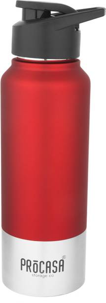 Pearlpet Procasa S80 Sportskool Round Stainless Steel Single Wall Maroon 750 ml Bottle