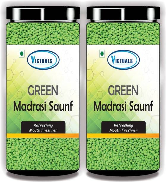 Victuals Madrasi Saunf 400g | Peppermint Saunf | Mukhwas | Mouth Freshner Peppermint Mouth Freshener