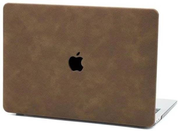 MOCA Front & Back Case for PU Leather MacBook Air 13 inch M1 A2337 A2179 A1932 MacBook Air Shell Case Cover