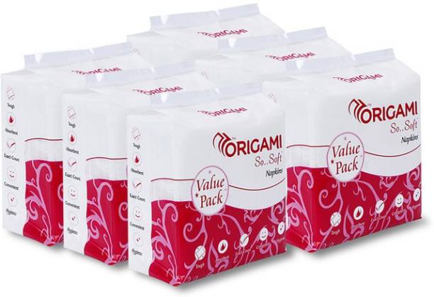 Origami So Soft Value Pack Tissue Paper Napkins-100 Serviettes-White Napkins