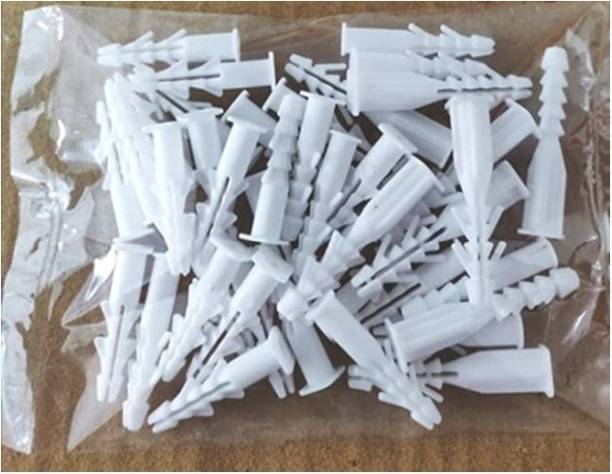 Frantic 35MM Plastic Sleeve Wall Plugs/PVC Sleeve Gitti [PACK OF 100] Plug Pin