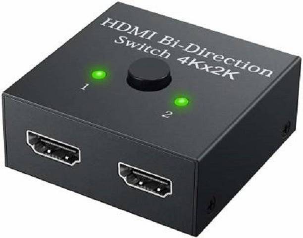 SINGING NOISE HDMI Bi-Directional Switch Splitter Manual HDMI Switch 2 Port, 2 in 1 Out Media Streaming Device