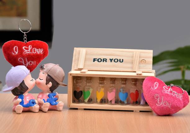 PRIDE STORE Showpiece, Soft Toy, Artificial Flower, Message Pills Gift Set