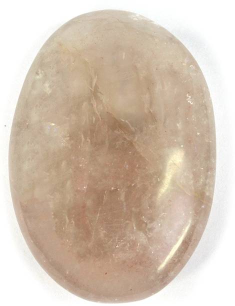 REIKI CRYSTAL PRODUCTS Natural Smoky Quartz Crystal Palm Stone Reiki Healing 80-100gm Approx Decorative Showpiece  -  5 cm