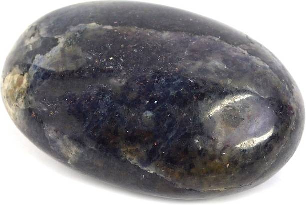 REIKI CRYSTAL PRODUCTS Natural Iolite Crystal Palm Stone Reiki Healing 80-100gm Approx Decorative Showpiece  -  5 cm