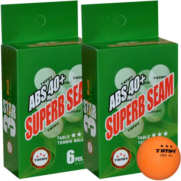 TIMA Table Tennis Balls 3 Star ABS40+ Superb Seam Table Tennis Ball