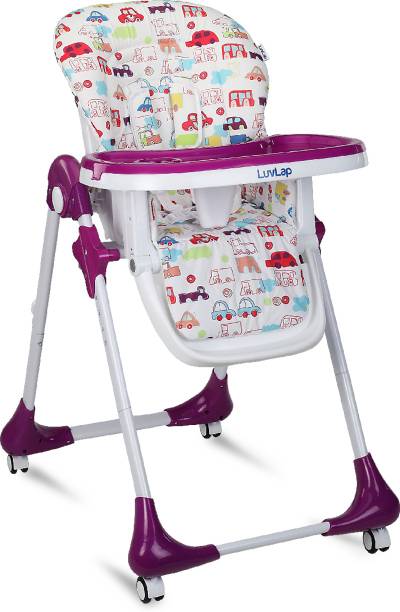 LuvLap Royal Baby High Chair, 3 position Recline, 7 Level Height Adjustment, 6 Month+,
