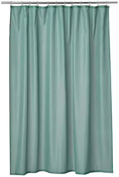 IKEA 200 cm (7 ft) Shower Polyester Semi Transparent Curtain Single Curtain