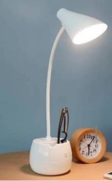 HASRU RL0019 ROCK LIGHT TABLE LAMP WITH PEN STAND & MOBILE STAND 1 hrs Flood Lamp Emergency Light