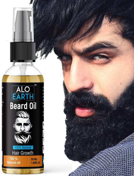 Aloearth 100% Natural Oil Used Pure Beard Growth Hair Oil