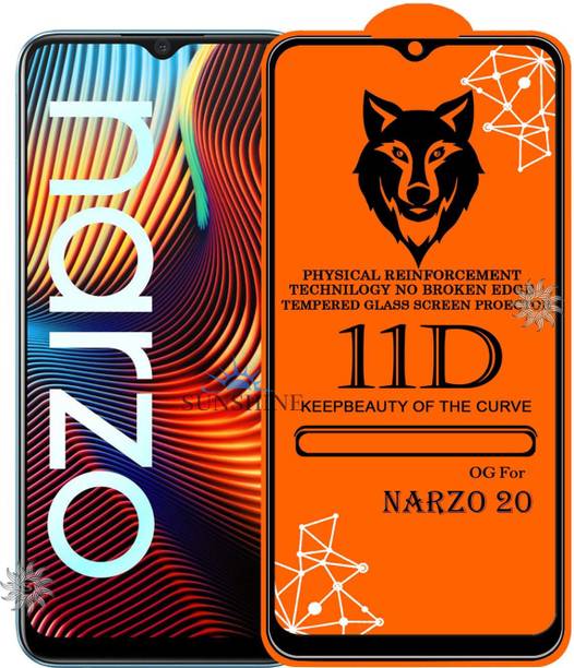 SUNSHINE Tempered Glass Guard for REALME NARZO-20 Edge to Edge Tempered Glass