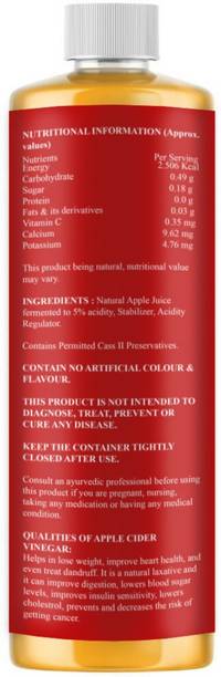 NatureVally Organic Apple Cider Vinegar with mother for weight loss (SA352) Vinegar