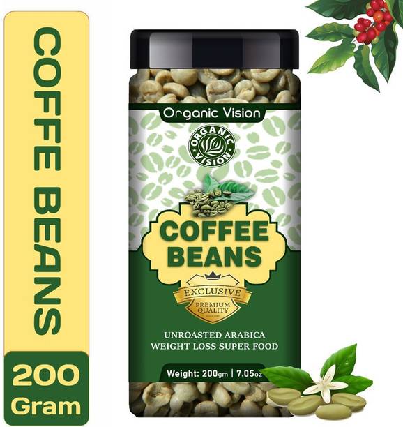 Organic Vision Arabica Green Coffee beans For Fat Burn (Unroasted) Coffee Beans