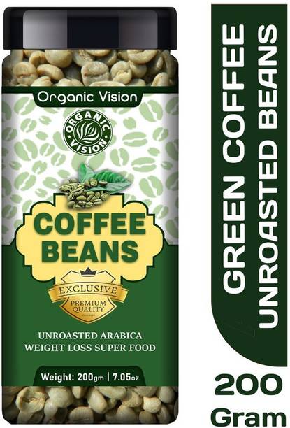 OrganicVison Organic Green Coffee Beans for Weight Loss (Unroasted Beans) Coffee Beans