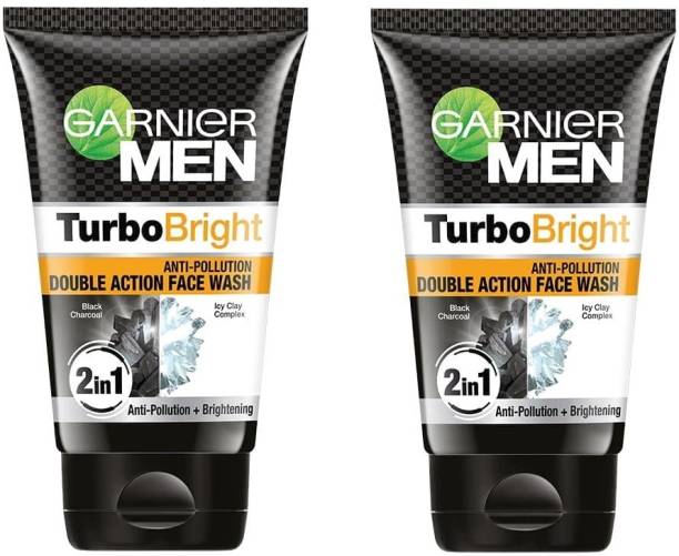 GARNIER Men Turbo Bright Anti-Pollution Double Action Facewash Face Wash