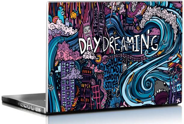 PIXELARTZ Laptop Skin Abstract Graffiti HD Quality 15.6 Inches Multi Color (9083 ) Vinyl Laptop Decal 15.6