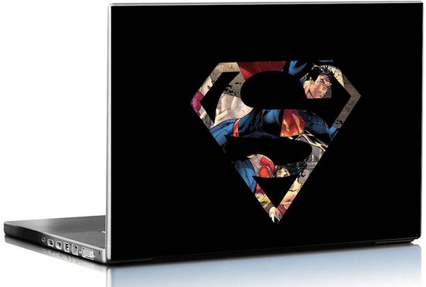 PIXELARTZ Laptop Skin Superman Logo HD Quality 15.6 Inches Multi Color (9094 ) Vinyl Laptop Skin Compatible for 15.6 inch