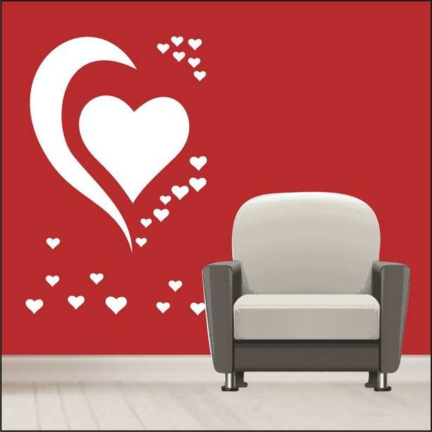 Decowall "Valentine Heart Design" DIY Painting-Stencil in Plastic Sheet DW473 DIY Painting Stencil