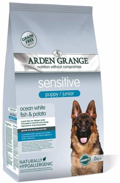 Arden Grange Arden Grange Puppy/Junior Sensitive Ocean White Fish & Potato 2 kg Fish 2 kg Dry Young, Adult Dog Food