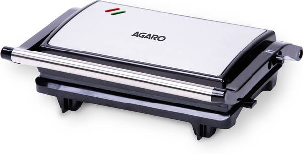 AGARO Deluxe 750 Watts Sandwich/Panini Maker With Non-Stick Grill Plates, Grill