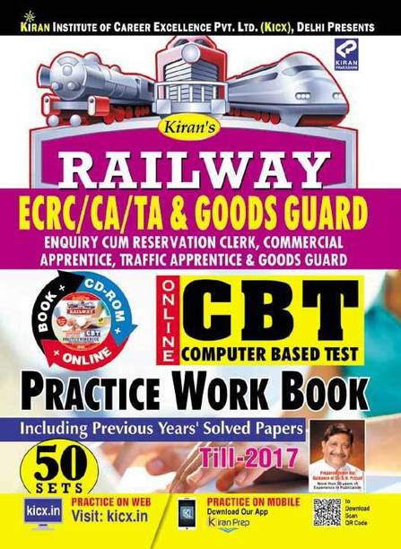 Railway Non Technical Ecrc/ca/ta & Goods Guard Online Cbt Practice Work Book(With Cd) English