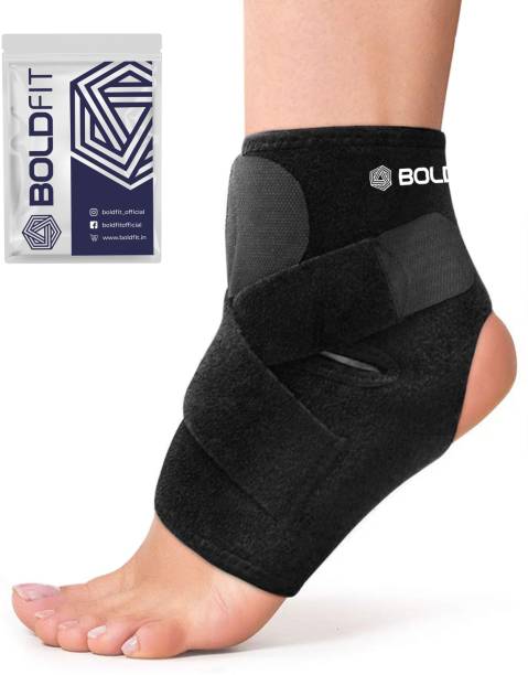 BOLDFIT For Pain Relief Injury Ankle Grip Gym Brace Binder Cap bandage Ankle Support