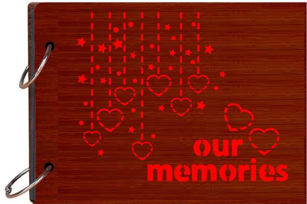 shashank elegant wooden our memories designer couple/girl boy/anniversary/gifts scrapbook Album